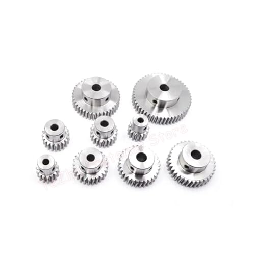 LDHNFBYV 1 pcSteel Schneckengetriebe 15 20 25 30 35 40 50 Zähne 1 Modul Turbinendrehzahlverhältnis 1:15/20/25/30/35/40/50 Bohrung 5-12mm(5mm,25 Teeth) von LDHNFBYV