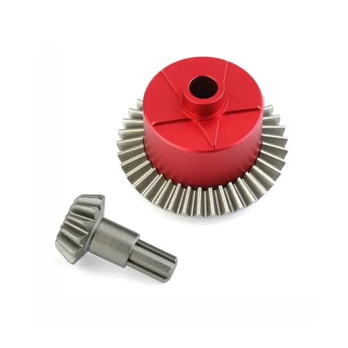 LDHNFBYV 1 stück Metall Hinten Differential GearRC Auto Zubehör Teil For1/8 1/10(Red) von LDHNFBYV