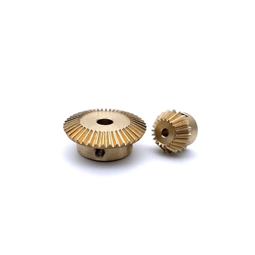 LDHNFBYV 1: 2 rechtwinklig 0,5 M 20/40 Zähne Untersetzungsgetriebe 2/3/4/5/6 mm Modell Messing Kegelrad(40 Teeth-4mm,20 Teeth-4mm) von LDHNFBYV