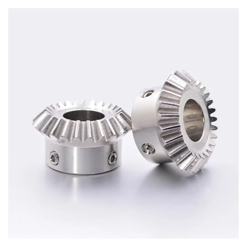 LDHNFBYV 1:1 Edelstahl-Kegelrad 1M 1,5M SUS304 20/25/30 Zähne Gerade Übertragungsteile(14mm,1 Piece 1.5M 25T) von LDHNFBYV