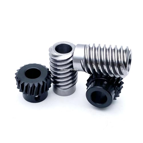 LDHNFBYV 1:5 1:10 Small Reduction Ratio 1M 20T Worm Gear Drive 2/4 Threadworm Precision Worm 6/8/10MM(8mm,1 Ratio 5) von LDHNFBYV