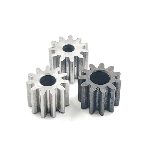 LDHNFBYV 11T 1M Kohlenstoffstahl-Zahnrad, Außendurchmesser = 13 mm, Höhe = 10 mm, mechanische Motorteile, Metallritzel, Loch 3 mm - 6 mm(3.17mm) von LDHNFBYV