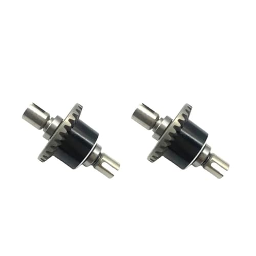 LDHNFBYV 144001-144010/124019-124007 RC-Autos LKW-Teile Verbesserte Metall-Vorder-/Hinterachsdifferentiale(2pcs) von LDHNFBYV