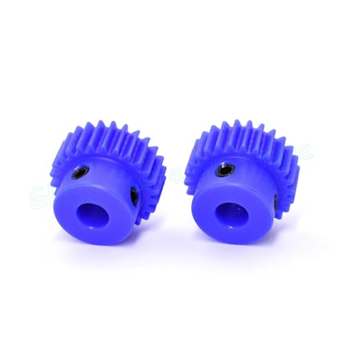 LDHNFBYV 1Mod Blau Nylon Getriebe Motor Getriebe Mit Schritt 15-60 Zähne Kunststoff Stirnrad Bohrung 5 6 7 8 10 12mm(Bore 8mm,15 Teeth) von LDHNFBYV