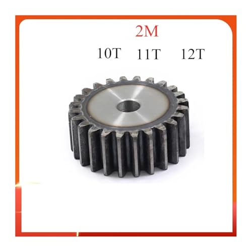 LDHNFBYV 1PC 2M Flugzeuggetriebe 10T/11T/12T, 45# Kohlenstoffstahl(12pcs,2M11T Hole 8mm) von LDHNFBYV