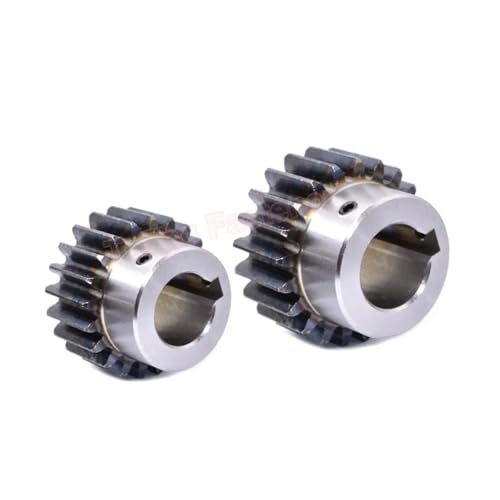 LDHNFBYV 1pc45# Stahl 2 Modul Motor Getriebe mit Schritt Keilnut Bohrung 12 14 15 16 17-25mm(17mm (Keyway 5),22 Teeth) von LDHNFBYV