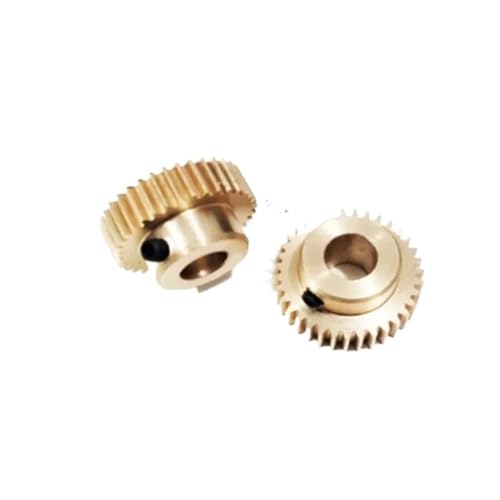 LDHNFBYV 2 Stück Messing-Stirnradgetriebe, Bohrung 3/4/5/6 mm(Bore 3mm,47 Teeth) von LDHNFBYV