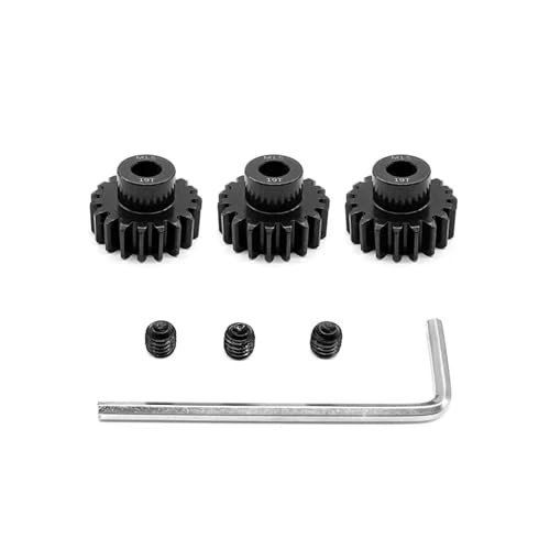 LDHNFBYV 3 STÜCKE Motorgetriebe M1.5 8mm 11T 12T 13T 14T 15T 16T 17T 18T 19T 20T 21T 22T 23T 24T 25T for 1/6 1/5 Auto(3pcs 19T) von LDHNFBYV