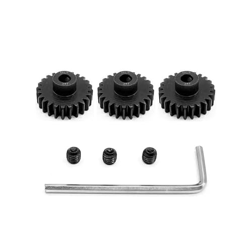 LDHNFBYV 3 STÜCKE Motorgetriebe M1.5 8mm 11T 12T 13T 14T 15T 16T 17T 18T 19T 20T 21T 22T 23T 24T 25T for 1/6 1/5 Auto(3pcs 24T) von LDHNFBYV
