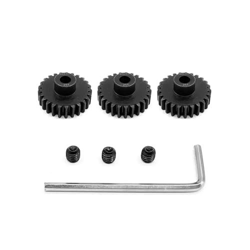 LDHNFBYV 3 STÜCKE Motorgetriebe M1.5 8mm 11T 12T 13T 14T 15T 16T 17T 18T 19T 20T 21T 22T 23T 24T 25T for 1/6 1/5 Auto(3pcs 25T) von LDHNFBYV
