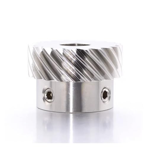 LDHNFBYV 304 Edelstahl-Stirnradgetriebe 1M 13/15/20 Zähne 45 Grad versetzte Welle Stirnradgetriebe(10mm-Keyway 4mm,1 Piece 20 Teeth) von LDHNFBYV