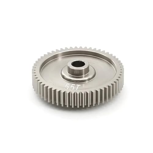 LDHNFBYV 55T 58T 61T High Speed Spur Gear 51004 53665 for TT01 TT-01 1/10 Teile Zubehör(55T) von LDHNFBYV