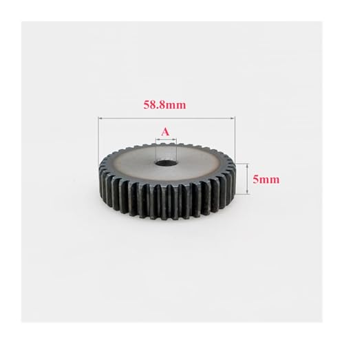 LDHNFBYV Außendurchmesser 58,8 mm, 0,6 Modulus-Metallgetriebe, 0,6 M, 96 Zähne, Stirnrad aus Kohlenstoffstahl(15mm) von LDHNFBYV
