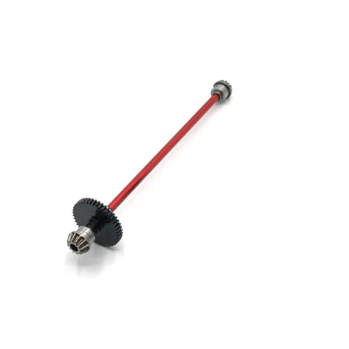 LDHNFBYV Center Drive Shaft Assembly Stahl Reduktionsgetriebe 27T Motor Getriebe 1/14 RC Auto Upgrade Teile(Red) von LDHNFBYV