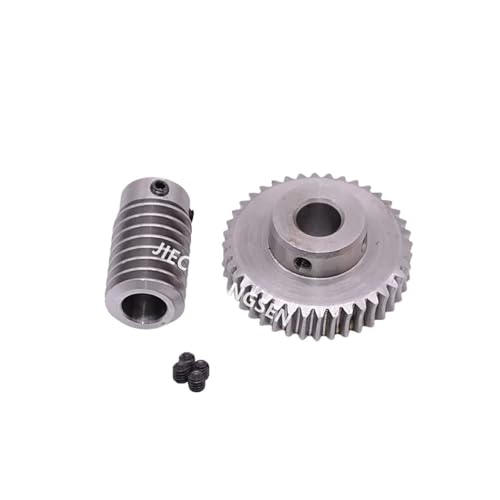 LDHNFBYV EIN Paar 1M Modul Schneckengetriebe Verhältnis 5/20/30/40/50/60 Zähne Turbine Wurm 40CR(A Worm a Gear 10mm,Ratio 1-60) von LDHNFBYV