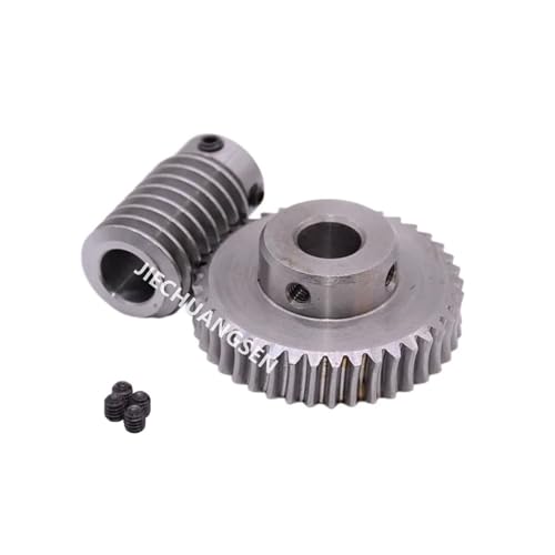 LDHNFBYV EIN Paar 1M Modul Schneckengetriebe Verhältnis 5/20/30/40/50/60 Zähne Turbine Wurm 40CR(A Worm a Gear 8mm,Ratio 1-10) von LDHNFBYV