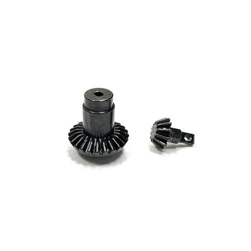 LDHNFBYV FMS Xiaoqi 1/24 FCX24 RC Auto Metallgetriebeteile Upgradeteile Brückengetriebe Stahlgetriebe(Black) von LDHNFBYV