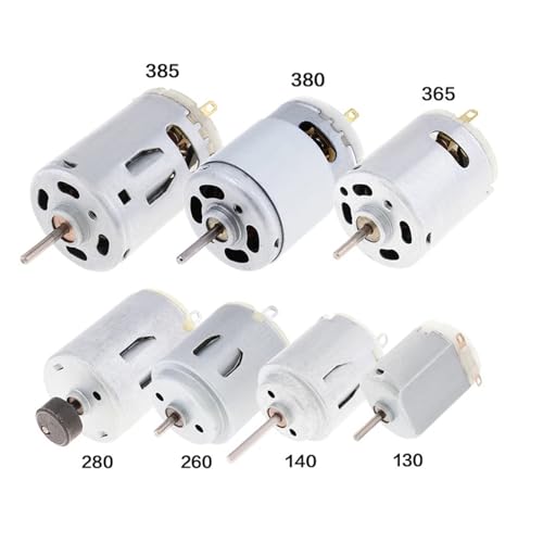 LDHNFBYV Gleichstrommotor 3 V 6 V 12 V R140 R260 RS365 385 Hochgeschwindigkeits-Kohlebürsten-Elektromotor(R140 1.5-3V) von LDHNFBYV