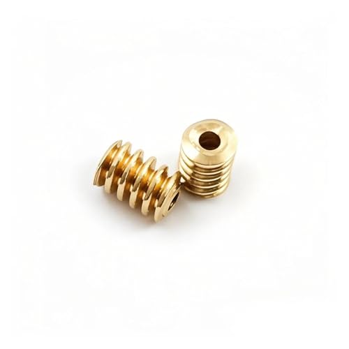 LDHNFBYV Mikro-Kupfer-Schneckengetriebe, Außendurchmesser 2,4 mm, Breite 3,5 mm, Loch 0,98 mm von LDHNFBYV
