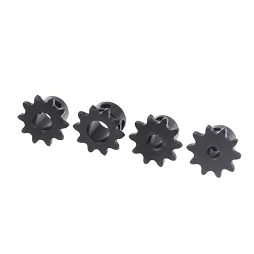 LDHNFBYV Schwarz 1pc 04C Kette Getriebe 45# Stahl 10 Zähne Industrie Kettenrad Mit(A) von LDHNFBYV