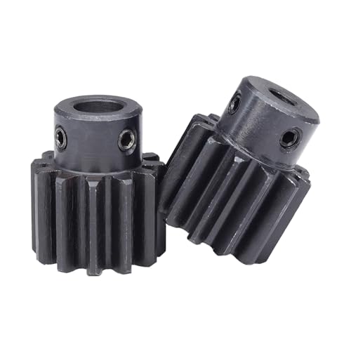 LDHNFBYV Stirnrad 2 Getriebezahnräder Schwärzung SC45# Kohlenstoffstahl Material Zähne Höhe 20mm(2M13T - Bore 8 mm) von LDHNFBYV