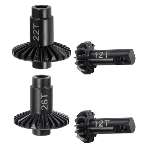 LDHNFBYV TRX4M GearSet 4pcs22/12T 26/12TSteel Machined Ring & RitzelGearsfor von LDHNFBYV