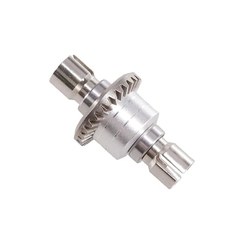LDHNFBYV for MJX Hyper Go 1/16 16207 H16BM-PL 1/14 14210 H14BM 14301-02-03 RC-Autoteile Verbessertes vorderes und hinteres Metalldifferenzialgetriebe(Silver) von LDHNFBYV