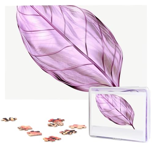 1000 Teile Holzpuzzles für Erwachsene, personalisierbar, lilafarbene Blätter, Puzzle, interessante individuelle Fotopuzzles, Geschenk für Feiertage, Geburtstag, Hochzeit, Jahrestag 1000 Teile Holzpuzzles für Erwachsene, personalisierbar, lilafarbene Blätter, Puzzle, interessante individuelle Fotopuzzles, Geschenk für Feiertage, Geburtstag, Hochzeit, Jahrestag von LDTVSFZQ