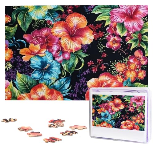 1000 Teile Holzpuzzles für Erwachsene, personalisierbar, schönes Hibiskusblüten-Puzzle, interessante individuelle Fotopuzzles, Geschenk für Feiertage, Geburtstag, Hochzeit, Jahrestag 1000 Teile Holzpuzzles für Erwachsene, personalisierbar, schönes Hibiskusblüten-Puzzle, interessante individuelle Fotopuzzles, Geschenk für Feiertage, Geburtstag, Hochzeit, Jahrestag von LDTVSFZQ