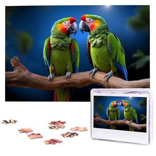 1000 Teile Holzpuzzles für Erwachsene, personalisierte Papageien, Puzzle, interessante individuelle Fotopuzzles, Geschenk für Feiertage, Geburtstag, Hochzeit, Jahrestag 1000 Teile Holzpuzzles für Erwachsene, personalisierte Papageien, Puzzle, interessante individuelle Fotopuzzles, Geschenk für Feiertage, Geburtstag, Hochzeit, Jahrestag von LDTVSFZQ