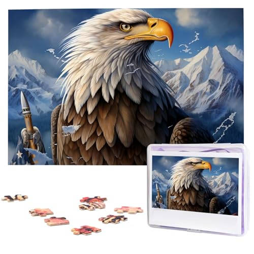 1000 Teile Holzpuzzles für Erwachsene, personalisiertes Adler-Puzzle, interessante individuelle Fotopuzzles, Geschenk für Feiertage, Geburtstag, Hochzeit, Jahrestag 1000 Teile Holzpuzzles für Erwachsene, personalisiertes Adler-Puzzle, interessante individuelle Fotopuzzles, Geschenk für Feiertage, Geburtstag, Hochzeit, Jahrestag von LDTVSFZQ