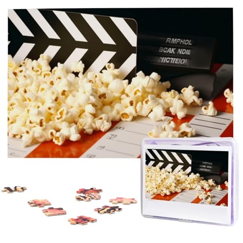 1000 Teile Holzpuzzles für Erwachsene, personalisiertes Kino-Schindel- und Popcorn-Puzzle, interessante individuelle Fotopuzzles, Geschenk für Feiertage, Geburtstag, Hochzeit, Jahrestag 1000 Teile Holzpuzzles für Erwachsene, personalisiertes Kino-Schindel- und Popcorn-Puzzle, interessante individuelle Fotopuzzles, Geschenk für Feiertage, Geburtstag, Hochzeit, Jahrestag von LDTVSFZQ