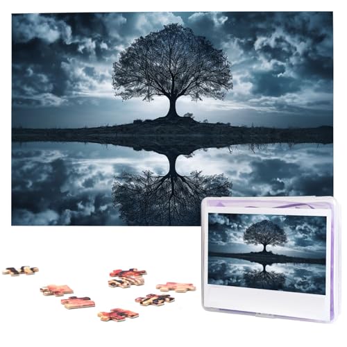 1000 Teile Holzpuzzles für Erwachsene, personalisiertes Reflexionspuzzle, interessantes individuelles Fotopuzzle, Geschenk für Feiertage, Geburtstag, Hochzeit, Jahrestag 1000 Teile Holzpuzzles für Erwachsene, personalisiertes Reflexionspuzzle, interessantes individuelles Fotopuzzle, Geschenk für Feiertage, Geburtstag, Hochzeit, Jahrestag von LDTVSFZQ