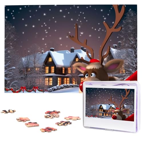 1000 Teile Holzpuzzles für Erwachsene, personalisiertes Weihnachtspuzzle, interessante individuelle Fotopuzzles, Geschenk für Feiertage, Geburtstag, Hochzeit, Jahrestag 1000 Teile Holzpuzzles für Erwachsene, personalisiertes Weihnachtspuzzle, interessante individuelle Fotopuzzles, Geschenk für Feiertage, Geburtstag, Hochzeit, Jahrestag von LDTVSFZQ