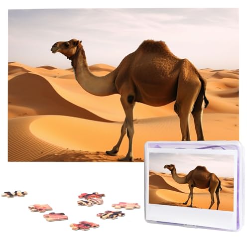 Holzpuzzle 1000 Teile für Erwachsene, personalisiertes Wüstensand Kamel Puzzle, Interessantes Foto-Puzzle, Geschenk für Urlaub, Geburtstag, Hochzeit Holzpuzzle 1000 Teile für Erwachsene, personalisiertes Wüstensand Kamel Puzzle, Interessantes Foto-Puzzle, Geschenk für Urlaub, Geburtstag, Hochzeit von LDTVSFZQ