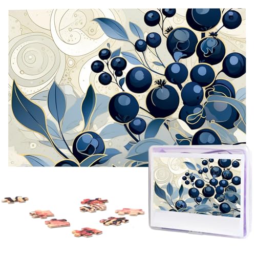 Holzpuzzle für Erwachsene, 1000 Stück, personalisierbares Blaubeerfeld-Puzzle, interessantes Puzzle, personalisierte Fotopuzzle, Geschenk für Urlaub, Geburtstag, Hochzeit Holzpuzzle für Erwachsene, 1000 Stück, personalisierbares Blaubeerfeld-Puzzle, interessantes Puzzle, personalisierte Fotopuzzle, Geschenk für Urlaub, Geburtstag, Hochzeit von LDTVSFZQ