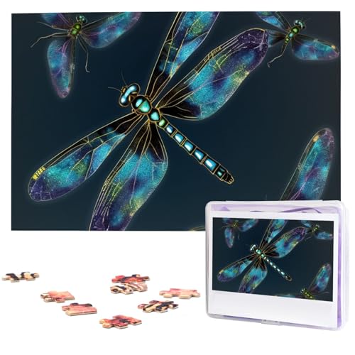 Holzpuzzle für Erwachsene, 1000 Stück, personalisierte Libellenpuzzle, interessante personalisierte Fotopuzzle, Geschenk für Urlaub, Geburtstag, Hochzeit, Jubiläum Holzpuzzle für Erwachsene, 1000 Stück, personalisierte Libellenpuzzle, interessante personalisierte Fotopuzzle, Geschenk für Urlaub, Geburtstag, Hochzeit, Jubiläum von LDTVSFZQ