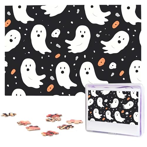 Holzpuzzle für Erwachsene, 1000 Teile, Geist, Halloween, interessantes Geschenk für Urlaub, Geburtstag, Hochzeit, Jubiläum Holzpuzzle für Erwachsene, 1000 Teile, Geist, Halloween, interessantes Geschenk für Urlaub, Geburtstag, Hochzeit, Jubiläum von LDTVSFZQ