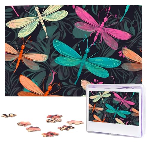 Holzpuzzle für Erwachsene, 1000 Teile, Libellenpuzzle, interessantes Puzzle, personalisierbare Fotopuzzle, Geschenk für Urlaub, Geburtstag, Hochzeit, Jubiläum Holzpuzzle für Erwachsene, 1000 Teile, Libellenpuzzle, interessantes Puzzle, personalisierbare Fotopuzzle, Geschenk für Urlaub, Geburtstag, Hochzeit, Jubiläum von LDTVSFZQ