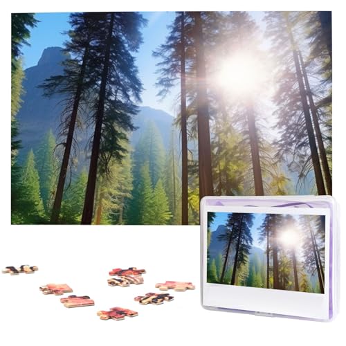 Holzpuzzle für Erwachsene, 1000 Teile, Nationalparks, Sonnenbäume, interessant, personalisierte Fotopuzzle, Geschenk für Urlaub, Geburtstag, Hochzeit, Jubiläum Holzpuzzle für Erwachsene, 1000 Teile, Nationalparks, Sonnenbäume, interessant, personalisierte Fotopuzzle, Geschenk für Urlaub, Geburtstag, Hochzeit, Jubiläum von LDTVSFZQ