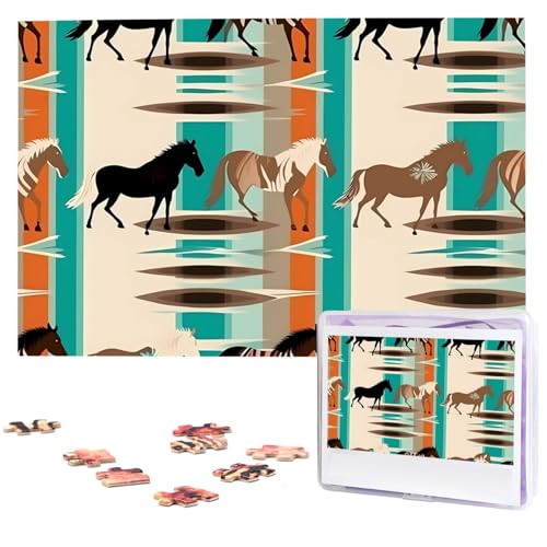 Holzpuzzle für Erwachsene, 1000 Teile, Pferdestreifen, interessantes Puzzle, personalisierte Fotopuzzle, Geschenk für Urlaub, Geburtstag, Hochzeit, Jubiläum Holzpuzzle für Erwachsene, 1000 Teile, Pferdestreifen, interessantes Puzzle, personalisierte Fotopuzzle, Geschenk für Urlaub, Geburtstag, Hochzeit, Jubiläum von LDTVSFZQ