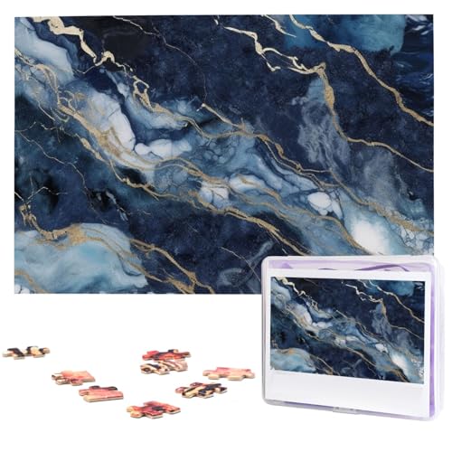 Holzpuzzle für Erwachsene, 1000 Teile, gemischtes marineblaues Marmor-Puzzle, interessant, personalisiertes Fotopuzzle, Geschenk für Urlaub, Geburtstag, Hochzeit Holzpuzzle für Erwachsene, 1000 Teile, gemischtes marineblaues Marmor-Puzzle, interessant, personalisiertes Fotopuzzle, Geschenk für Urlaub, Geburtstag, Hochzeit von LDTVSFZQ