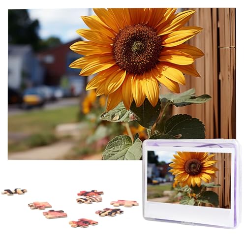 Holzpuzzle für Erwachsene, 1000 Teile, personalisierbares Bauernhof-Sonnenblumen-Puzzle, interessantes Puzzle, personalisierte Fotopuzzle, Geschenk für Urlaub, Geburtstag, Hochzeit Holzpuzzle für Erwachsene, 1000 Teile, personalisierbares Bauernhof-Sonnenblumen-Puzzle, interessantes Puzzle, personalisierte Fotopuzzle, Geschenk für Urlaub, Geburtstag, Hochzeit von LDTVSFZQ