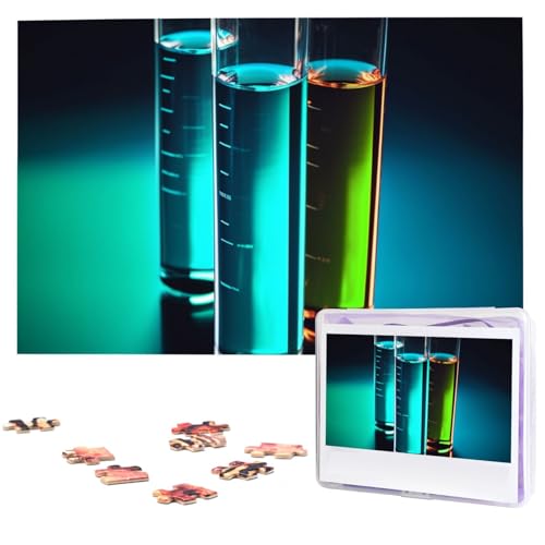 Holzpuzzle für Erwachsene, 1000 Teile, personalisierbares Chemie-Reagenzglas, interessante Puzzles für Fotos, Geschenk für Urlaub, Geburtstag, Hochzeit, Jubiläum Holzpuzzle für Erwachsene, 1000 Teile, personalisierbares Chemie-Reagenzglas, interessante Puzzles für Fotos, Geschenk für Urlaub, Geburtstag, Hochzeit, Jubiläum von LDTVSFZQ