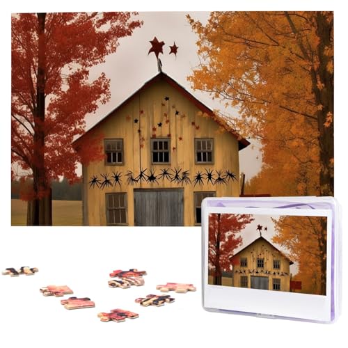 Holzpuzzle für Erwachsene, 1000 Teile, personalisierbares Feldscheunen-Puzzle, interessantes Puzzle, personalisierte Fotopuzzle, Geschenk für Urlaub, Geburtstag, Hochzeit Holzpuzzle für Erwachsene, 1000 Teile, personalisierbares Feldscheunen-Puzzle, interessantes Puzzle, personalisierte Fotopuzzle, Geschenk für Urlaub, Geburtstag, Hochzeit von LDTVSFZQ