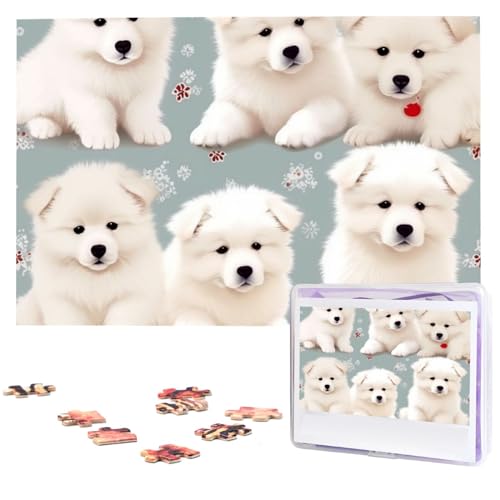 Holzpuzzle für Erwachsene, 1000 Teile, personalisierbares weißes Hundemuster, interessante personalisierte Fotopuzzle, Geschenk für Urlaub, Geburtstag, Hochzeit Holzpuzzle für Erwachsene, 1000 Teile, personalisierbares weißes Hundemuster, interessante personalisierte Fotopuzzle, Geschenk für Urlaub, Geburtstag, Hochzeit von LDTVSFZQ