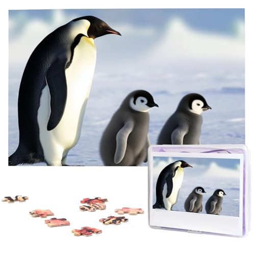 Holzpuzzle für Erwachsene, 1000 Teile, personalisiertes Puzzle, interessante Pinguin-Familienpuzzle, personalisierte Fotopuzzle, Geschenk für Urlaub, Geburtstag, Hochzeit Holzpuzzle für Erwachsene, 1000 Teile, personalisiertes Puzzle, interessante Pinguin-Familienpuzzle, personalisierte Fotopuzzle, Geschenk für Urlaub, Geburtstag, Hochzeit von LDTVSFZQ
