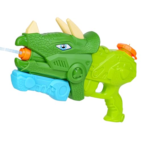 Dinosaurier-Wasserpistole, 800 ml Wassertank, Spritzpistole, Kinder, 10-11 Meter,für Kinder Erwachsene Outdoor Garten Wasserpistole Wasserpistole, Grün von LDUMODUW