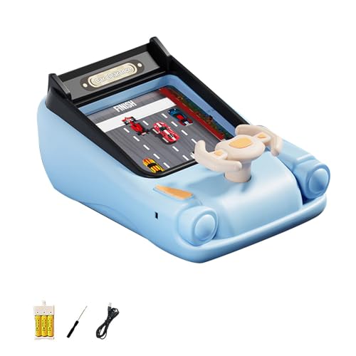 LDadgf Musikalisches Lenkradspielzeug für im von 4 bis 6 Jahren, Rennautospiel für mit Ton, ab 3 Jahren, interaktives pädagogisches Lernrennautospielzeug für und Mädchen, (Blue, One Size) von LDadgf