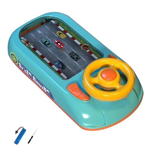 LDadgf Musikalisches Lenkradspielzeug für im von 4 bis 6 Jahren, Rennautospiel für mit Ton, ab 3 Jahren, interaktives pädagogisches Lernrennautospielzeug für und Mädchen, (D, One Size) von LDadgf